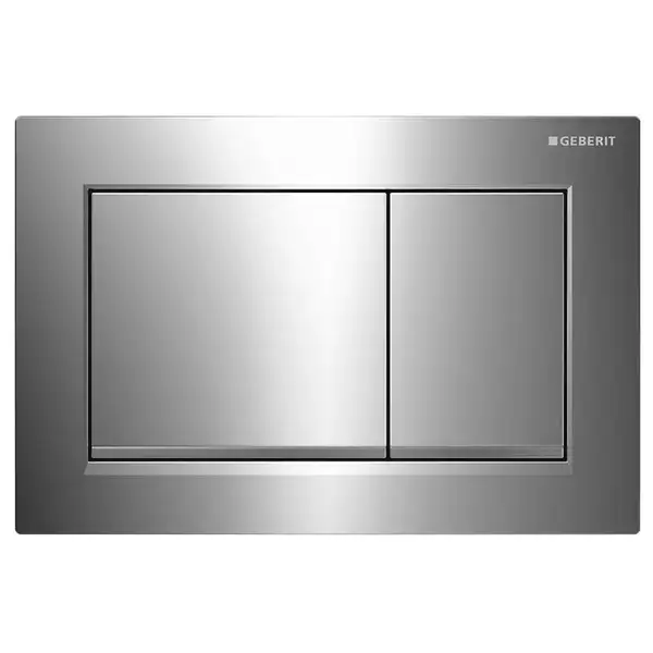 Смывная клавиша Geberit Omega 30 (пластик хром глянец/матовый хром/хром глянец) (115.080.KH.1) фото 1 Aquada.com.ua