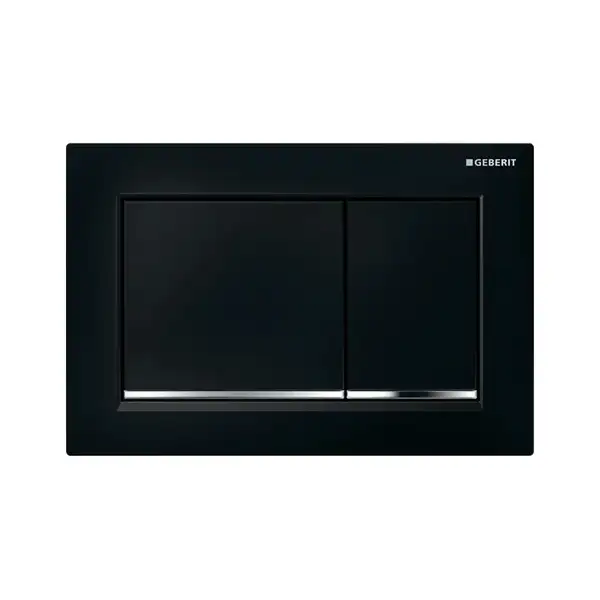 Geberit Omega 30 Клавіша змиву, чорний/хром (115.080.KM.1)