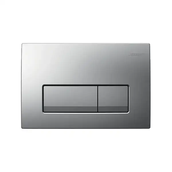 Geberit DELTA 51 смывная клавиша, двойной смыв, пластик, хром глянец (115.105.21.1)