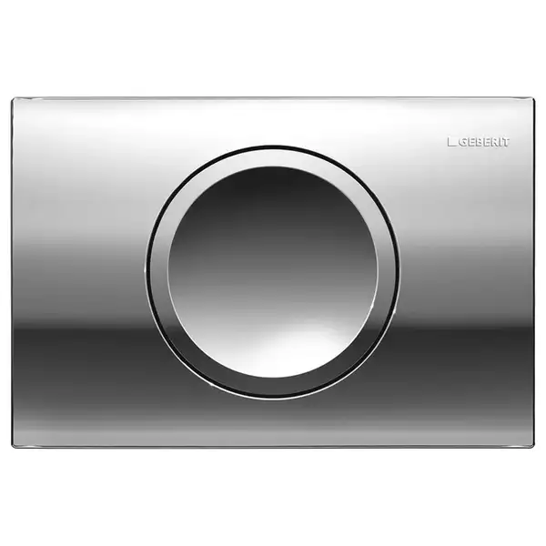 Клавиша смыва Geberit Delta 11 (пластик хром глянцевый) (115.120.21.1) фото 1 Aquada.com.ua