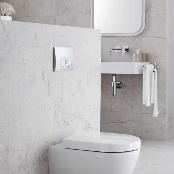 Geberit DELTA 21 смывная клавиша, пластик, хром глянц. (115.125.21.1)