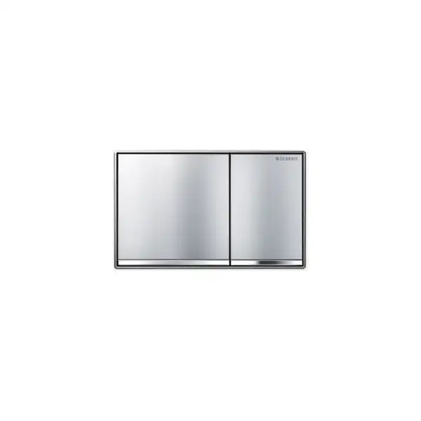 GEBERIT Sigma60 Смывная клавиша, двойной смыв, хром шлифованный (115.640.GH.1) фото 1 Aquada.com.ua