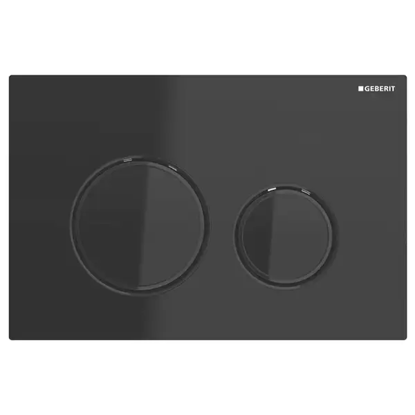 Смывная клавиша, двойной смыв Geberit Sigma 21 (чёрный хромированный/чёрный) (115.651.SJ.1) фото 1 Aquada.com.ua