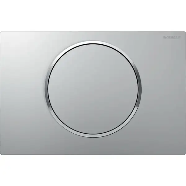 Клавиша смыва, смыв/стоп Geberit Sigma 10 (пластик хром матовый/гляянцевый) (115.758.KN.5)