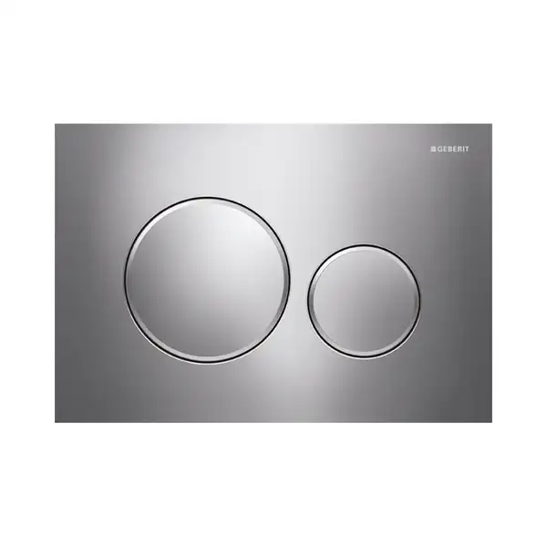 GEBERIT SIGMA 20 cмывная клавиша, двойной смыв, хром глянцевый/хром матовый /хром глянцевый (115.882.KH.1) фото 1 Aquada.com.ua