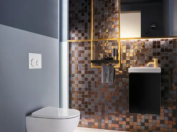 Смывная клавиша, двойной смыв Geberit Sigma 21 (стекло белое) (115.884.SI.1) фото 3 Aquada.com.ua