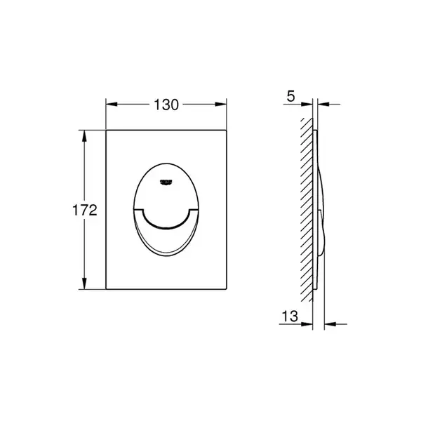 Кнопка змиву Grohe Skate Air S (37965000)
