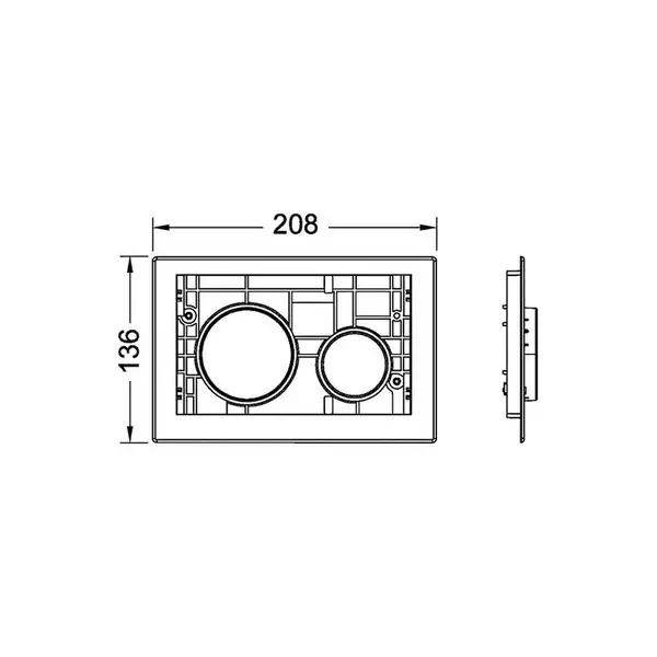 TECEloop modular кнопки для смыва (цвет - хром матовый) (9240665) фото 2 Aquada.com.ua