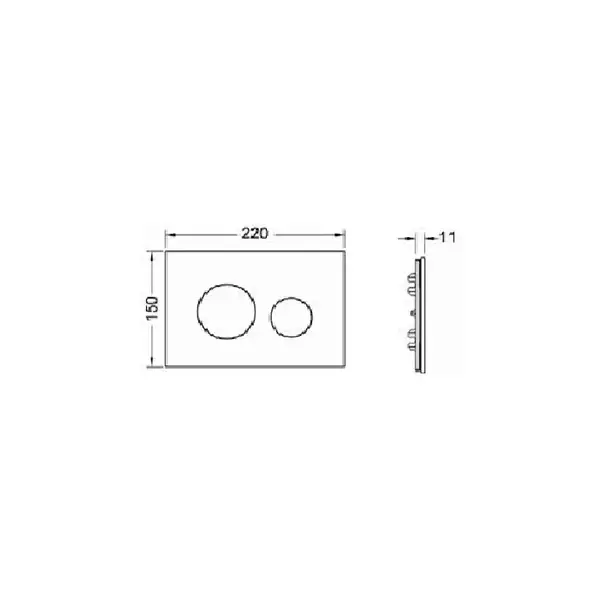 Лицевая панель Tece loop modular Стекло, светло-зеленый 9 240 670 (9240670) фото 2 Aquada.com.ua