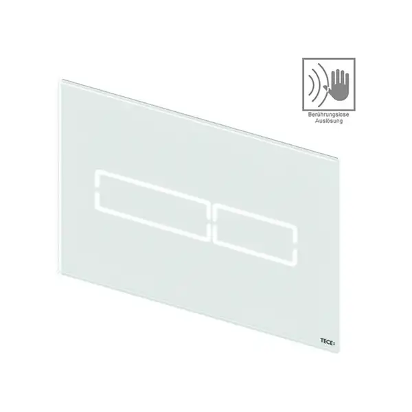 Панель смыва Tece TECElux Mini сенсорная Glass White (9240960) фото 2 Aquada.com.ua