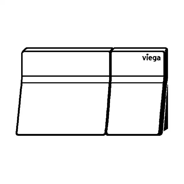 Дистанционный активатор смыва унитаза для Viega Prevista Visign for More 200, электронный, стекло цвет белый трафик (773090) фото 3 Aquada.com.ua