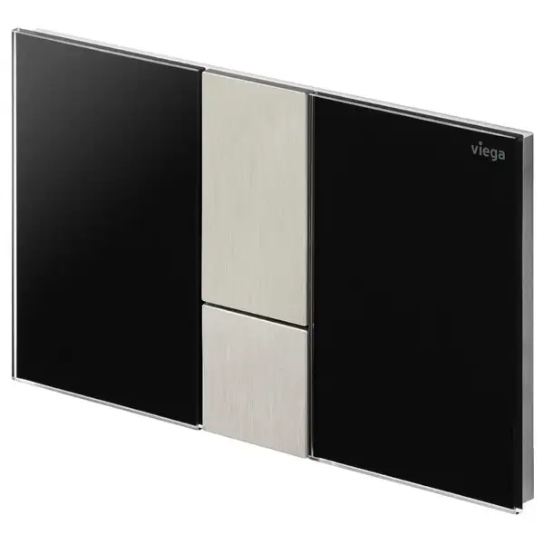 Панель смыва Viega Prevista Visign for Style 24 корпус - чёрный насыщенный, кнопка - нерж. сталь (773328) фото 1 Aquada.com.ua
