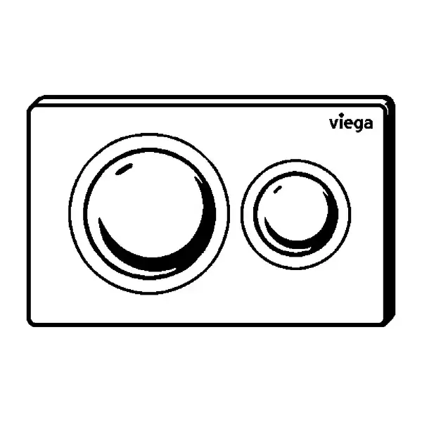 Панель смыва Viega Prevista Visign for Style 20 цвет матовый хром (773786) фото 3 Aquada.com.ua