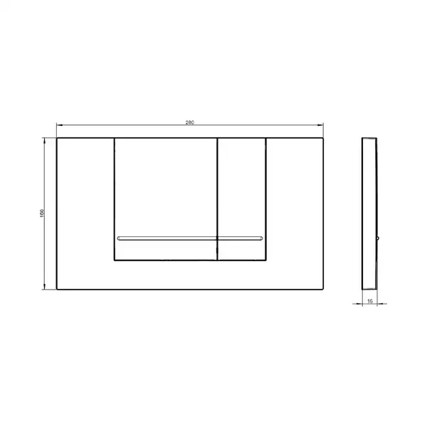 VILLEROY & BOCH VICONNECT PRO клавиша смыва, белая (92214368) фото 2 Aquada.com.ua