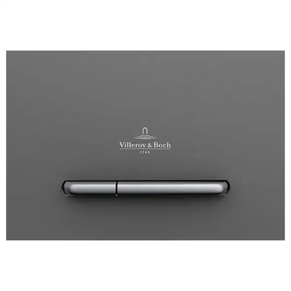 Клавиша смыва Villeroy & Boch ViConnect (стекло - Glass Glossy Grey) (922160RA) фото 1 Aquada.com.ua