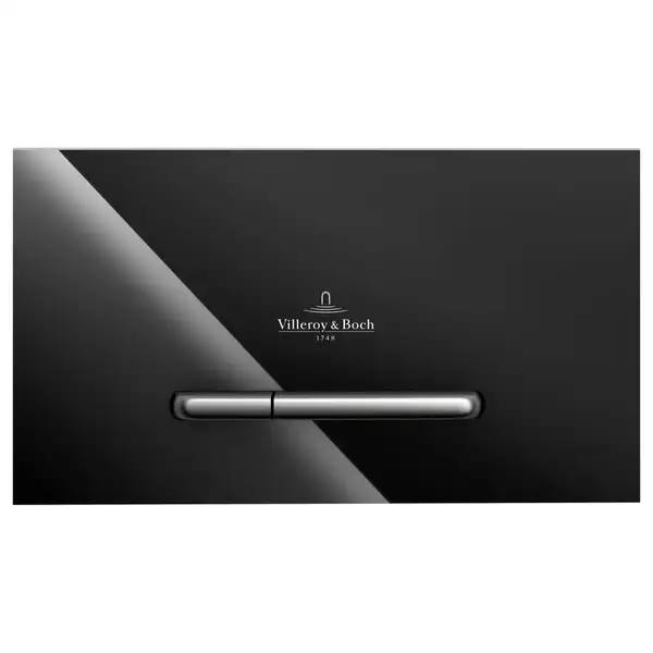 Клавиша смыва Villeroy & Boch ViConnect (стекло - Glass Glossy Black) (922160RB) фото 1 Aquada.com.ua