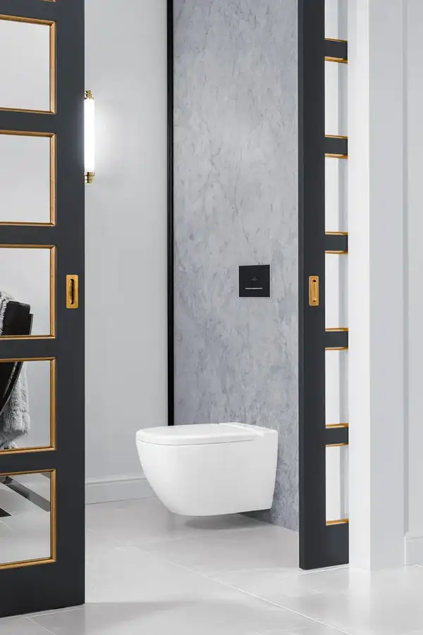 Клавиша смыва Villeroy & Boch ViConnect (стекло - Glass Glossy Black) (922160RB) фото 2 Aquada.com.ua