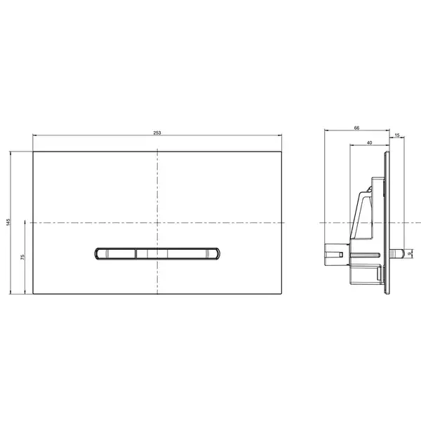 Клавиша смыва Villeroy & Boch ViConnect E300, белый (92218068) фото 4 Aquada.com.ua