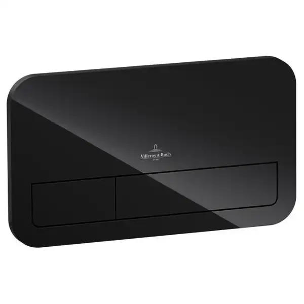 Клавиша смыва Villeroy & Boch ViConnect стекло черное (922400RB) фото 1 Aquada.com.ua