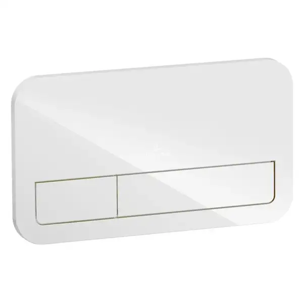 Клавиша смыва Villeroy & Boch ViConnect стекло белое (922400RE) фото 1 Aquada.com.ua