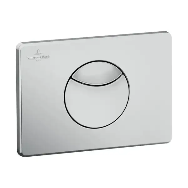 VILLEROY & BOCH Клавиша смыва Villeroy&Boch ViConnect (92248569) хром матовый фото 1 Aquada.com.ua