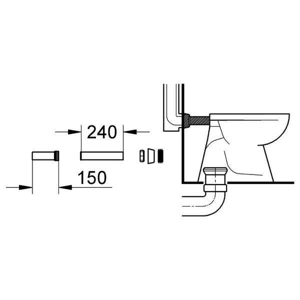 Впускний гарнітур Grohe (37102SH0)