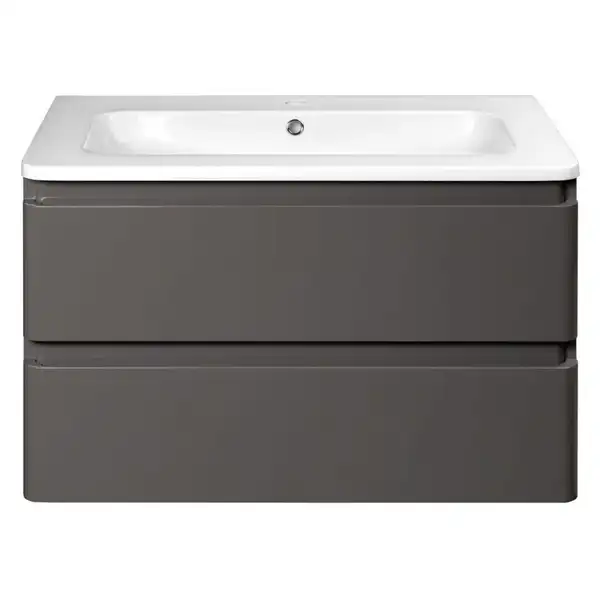 Тумба с раковиной 80 см Devit Fly, серый (0021120G) фото 2 Aquada.com.ua