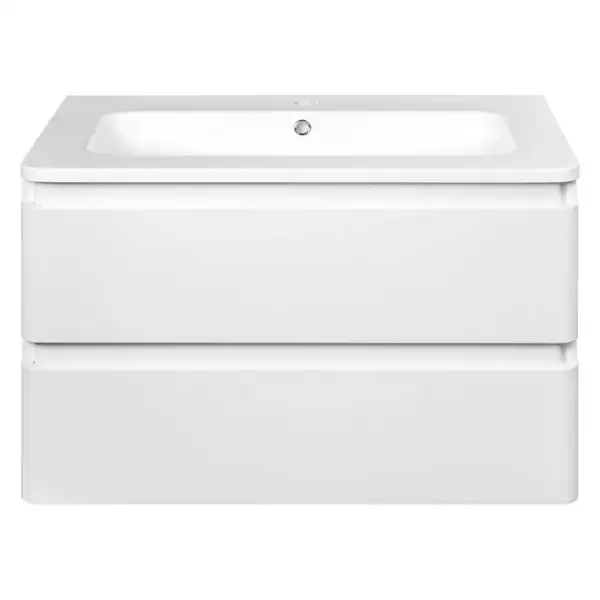 Тумба с раковиной Devit Fly 800 x 480 x 520 мм, белый глянец (0021120W) фото 3 Aquada.com.ua