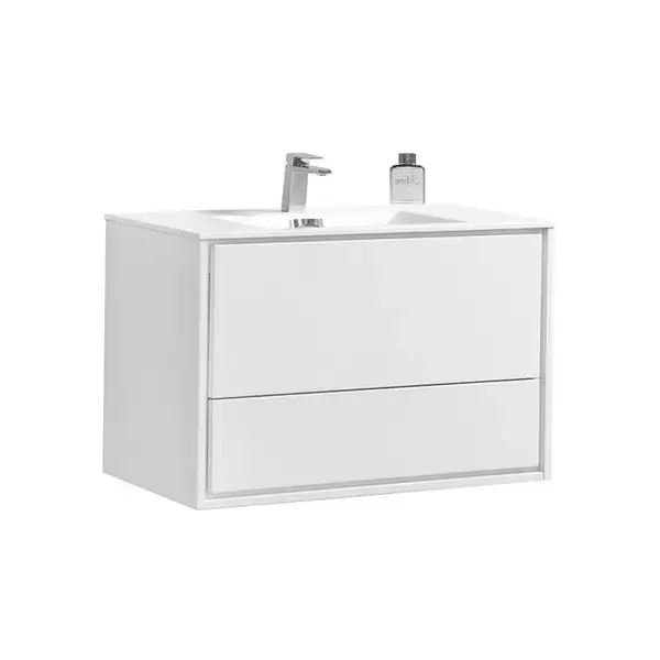 Тумба с раковиной Devit Fly 906 x 470 x 580 мм, белый глянцевый (0023120W) фото 1 Aquada.com.ua