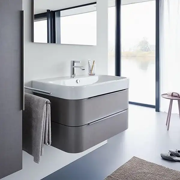 DURAVIT Тумба под раковину Duravi Happy D2 775 x 480 мм лен (H26365/75) фото 2 Aquada.com.ua