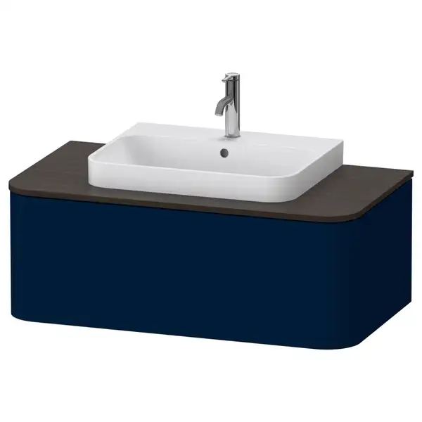 Тумбочка для подвесной консоли Duravit Happy D.2 Plus 100 х 55 см, тёмно-синий шелковисто-матовый лак (HP494109898) фото 1 Aquada.com.ua