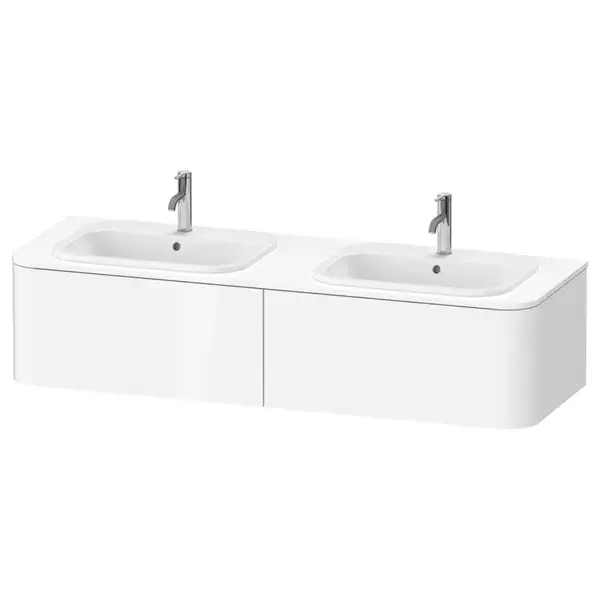 Тумбочка для подвесной консоли Duravit Happy D.2 Plus 160 х 55 см, белый глянец (HP4956B2222) фото 1 Aquada.com.ua
