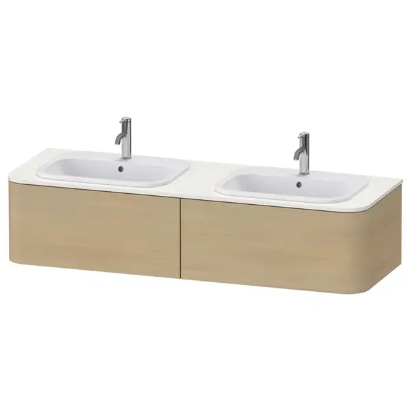 Тумбочка для подвесной консоли Duravit Happy D.2 Plus 160 х 55 см, дуб средиземноморский (HP4956B7171) фото 1 Aquada.com.ua