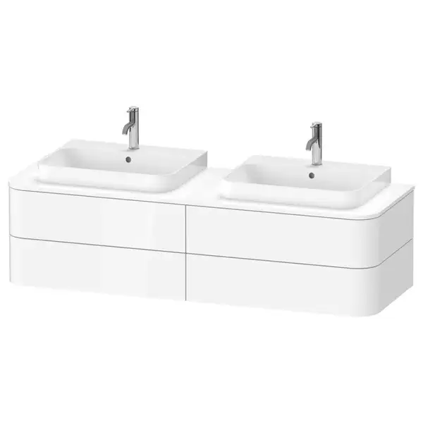 Тумбочка для подвесной консоли Duravit Happy D.2 Plus 160 х 55 см, белый глянец (HP4964B2222) фото 1 Aquada.com.ua