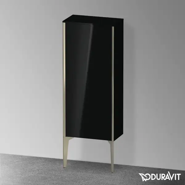 Шкафчик напольный Duravit XViu 40 x 24 х h113 см, чёрный глянцевый (XV1305LB140) фото 2 Aquada.com.ua