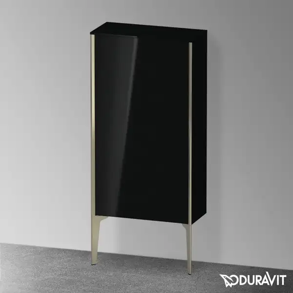 Шкафчик напольный Duravit XViu 50 x 24 х h113 см, чёрный глянцевый (XV1306LB140) фото 2 Aquada.com.ua