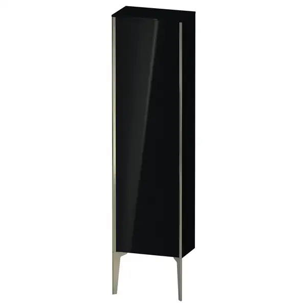 Шкафчик напольный Duravit XViu 40 x 24 х h157 см, чёрный глянцевый (XV1315LB140) фото 1 Aquada.com.ua