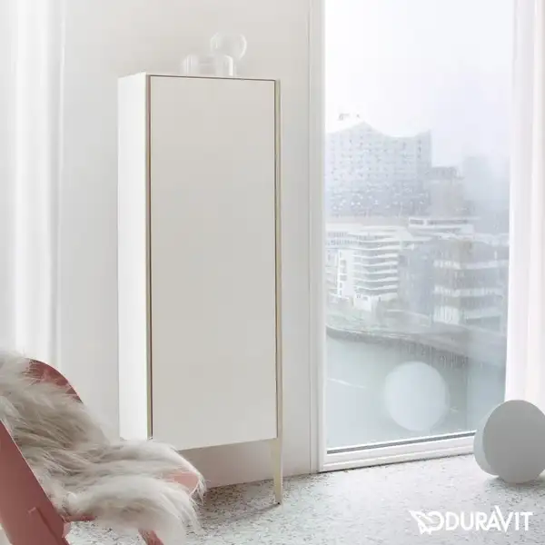 Шкафчик напольный Duravit XViu 50 x 24 х h157 см, белый глянцевый (XV1316LB122) фото 2 Aquada.com.ua