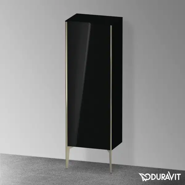 Шкафчик напольный Duravit XViu 50 x 36 х h157 см, чёрный глянцевый (XV1326LB140) фото 2 Aquada.com.ua