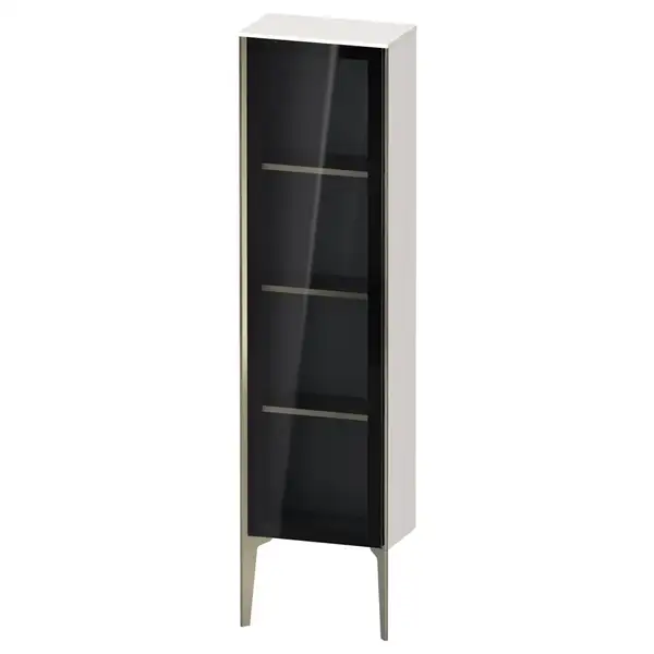 Шкафчик напольный со стеклянными дверцами Duravit XViu 40 x 24 х h157 см, белый глянцевый (XV1365LB122) фото 1 Aquada.com.ua