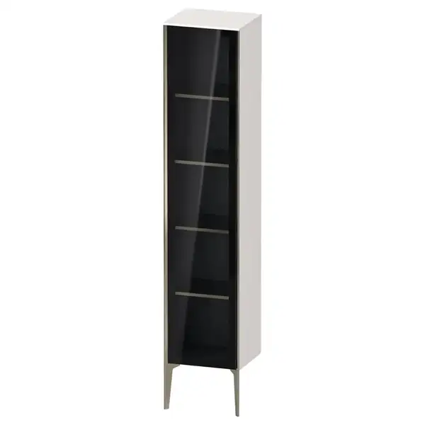 Шкафчик напольный со стеклянными дверцами Duravit XViu 40 x 36 х h201 см, белый глянцевый (XV1375LB122) фото 1 Aquada.com.ua