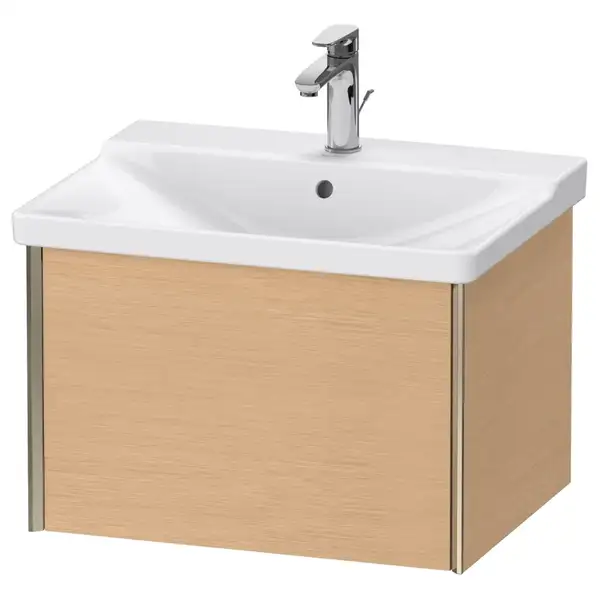 Тумба подвесная под раковину Duravit XViu 61 x 46,9 см, дуб брашированный (XV40150B112) фото 1 Aquada.com.ua