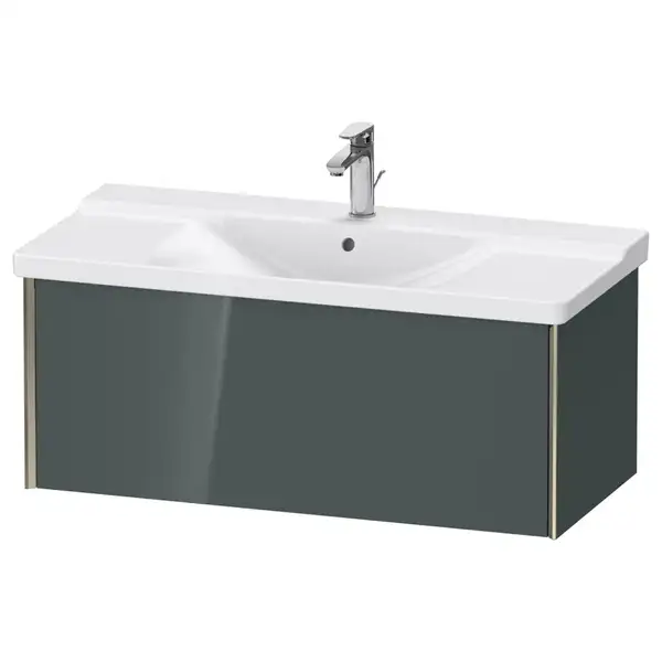 Тумба подвесная под раковину Duravit XViu 101 x 46,9 см, доломитово-серый глянцевый лак (XV40170B138) фото 1 Aquada.com.ua