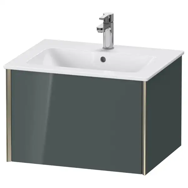 Тумба подвесная под раковину Duravit XViu 61 x 48 см, доломитово-серый глянцевый лак (XV40250B138) фото 1 Aquada.com.ua