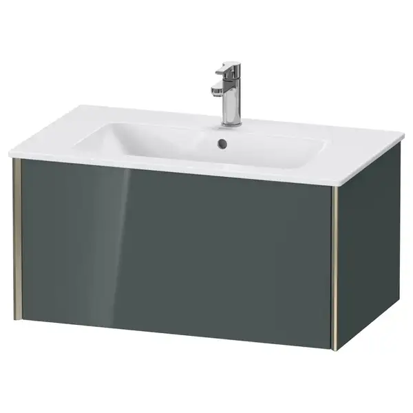 Тумба подвесная под раковину Duravit XViu 81 x 48 см, доломитово-серый глянцевый лак (XV40260B138) фото 1 Aquada.com.ua
