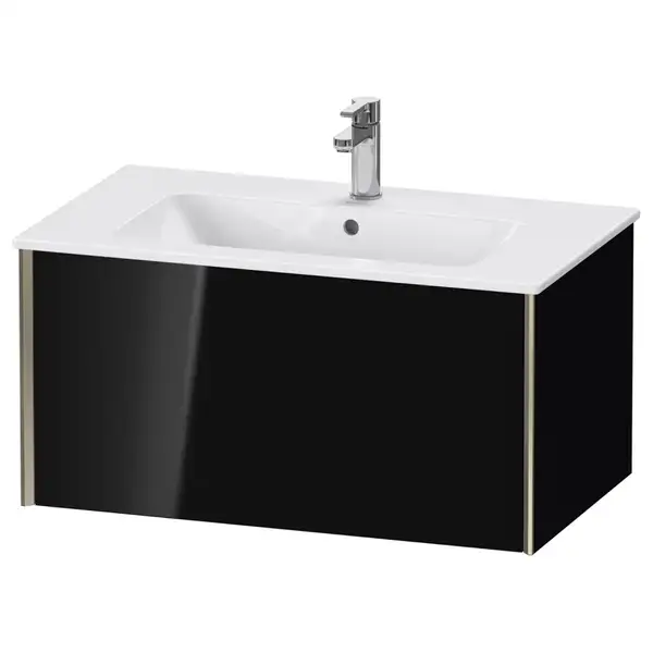 Тумба подвесная под раковину Duravit XViu 81 x 48 см, чёрный глянцевый (XV40260B140) фото 1 Aquada.com.ua