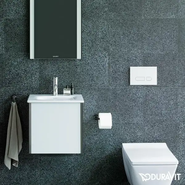 Тумба подвесная под раковину Duravit XViu 43 x 31 см, белый глянцевый (XV4030RB222) фото 3 Aquada.com.ua