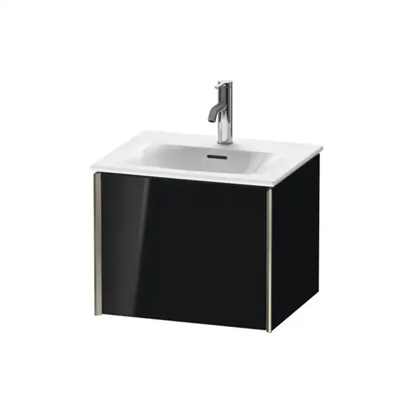 Тумба подвесная под раковину Duravit XViu 51 x 42 см, чёрный глянцевый (XV40310B140) фото 1 Aquada.com.ua