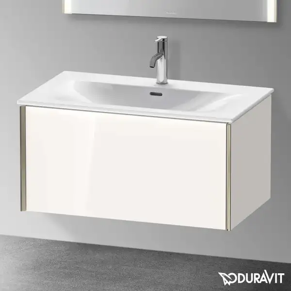 Тумба подвесная под раковину Duravit XViu 81 x 48 см, белый глянцевый (XV40340B122) фото 2 Aquada.com.ua