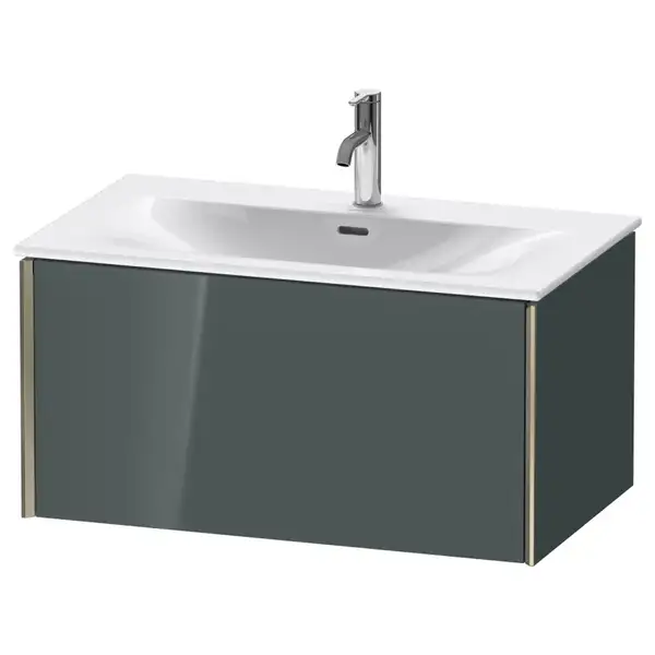 Тумба подвесная под раковину Duravit XViu 81 x 48 см, доломитово-серый глянцевый лак (XV40340B138) фото 1 Aquada.com.ua